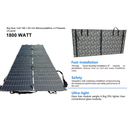 1800 watt Katlanabilir solar panel 1.8 kw katlanabilir güneş paneli