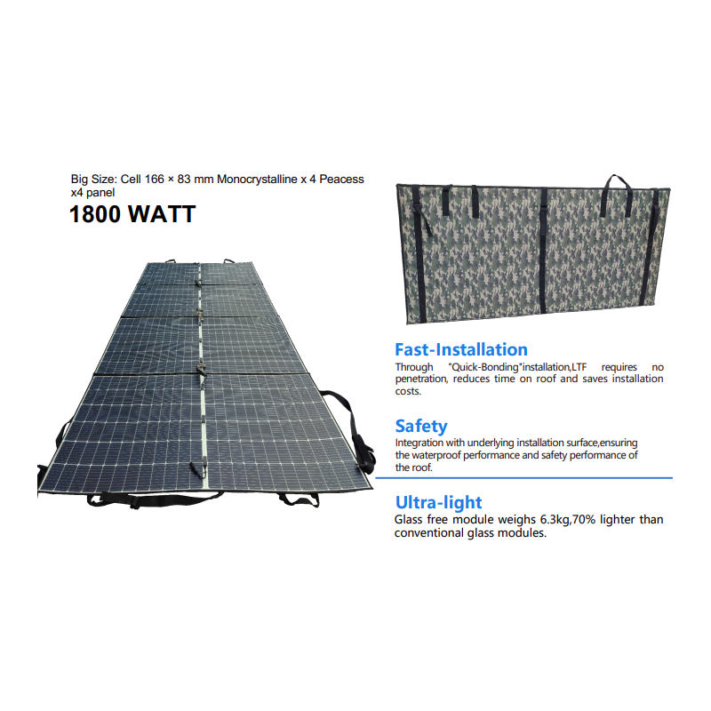 1800 watt Katlanabilir solar panel 1.8 kw katlanabilir güneş paneli